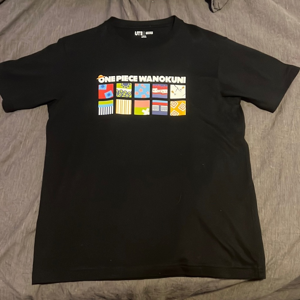 One Piece Wano Black T Shirt